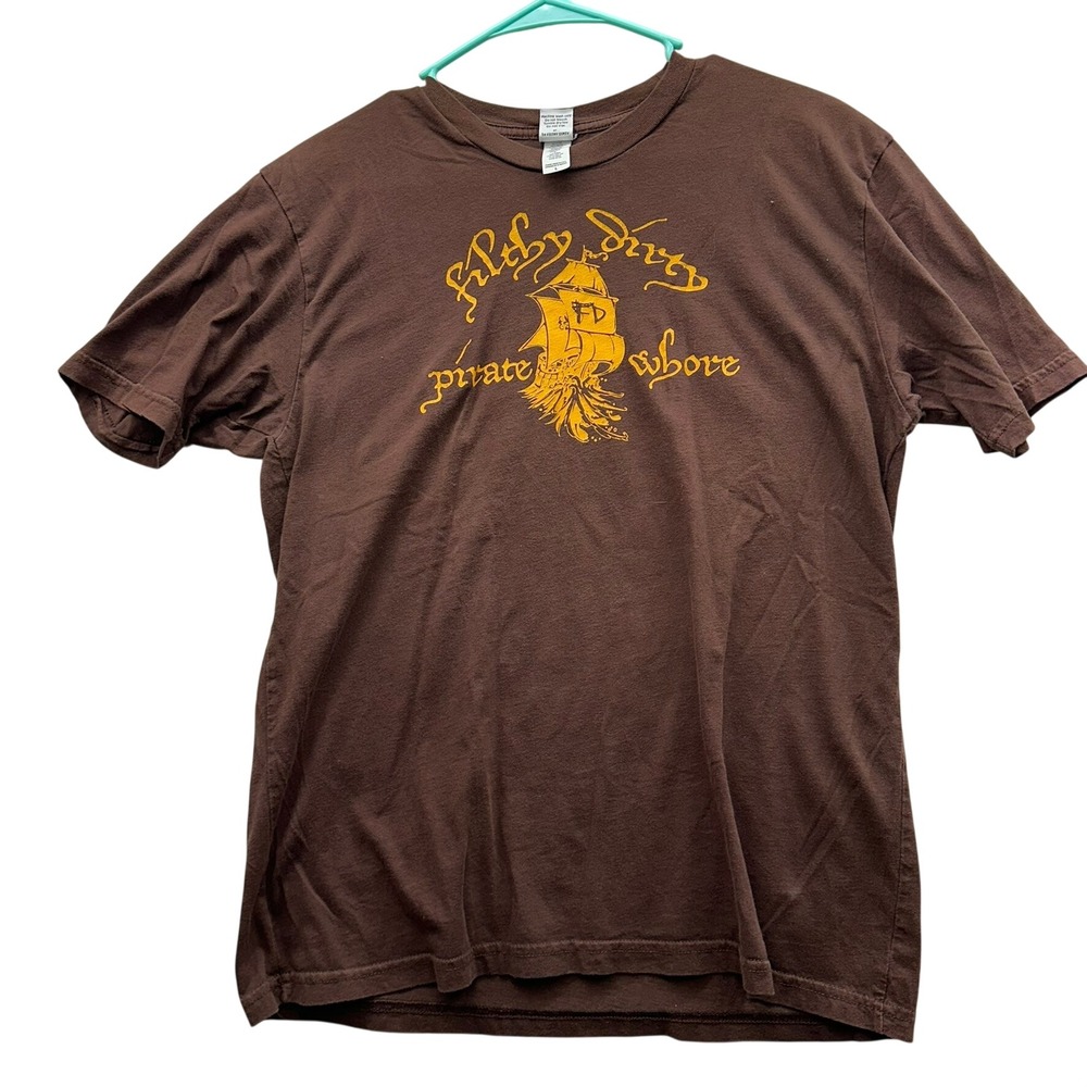Filthy Dirty mens brown graphic tshirt